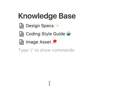 Notion: knowledge base